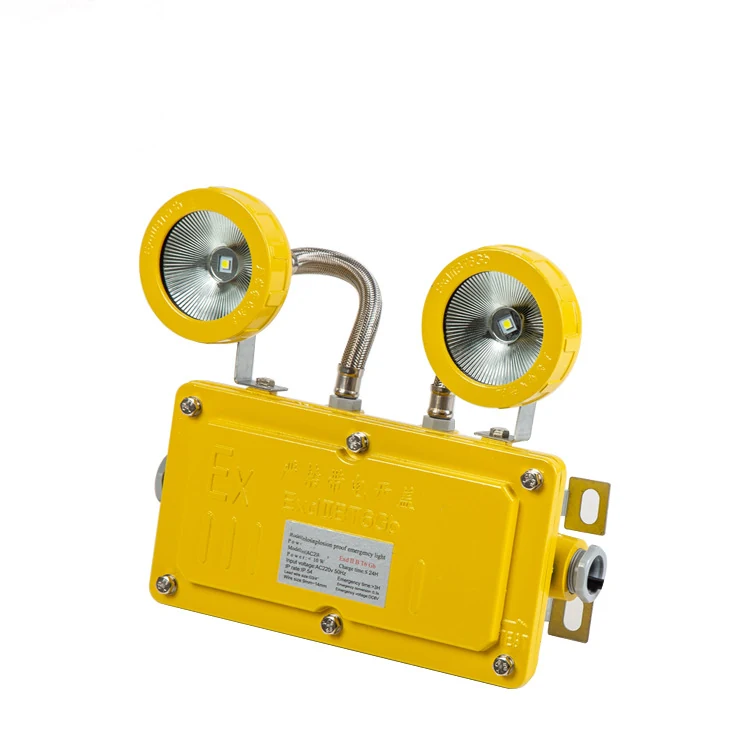 Explosion Proof LED Emergency Twin Spot - Angle