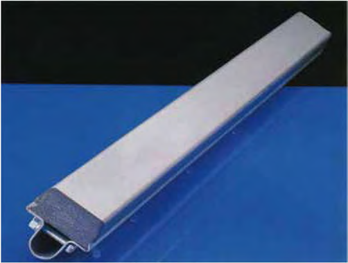 Rail transit carbon strip with aluminium carrier